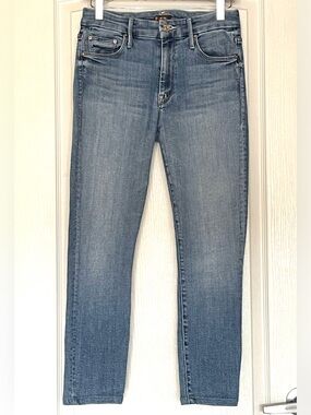 MOTHER Denim The Looker Crop Skinny Jeans Side Of Rice And Beans Size 25